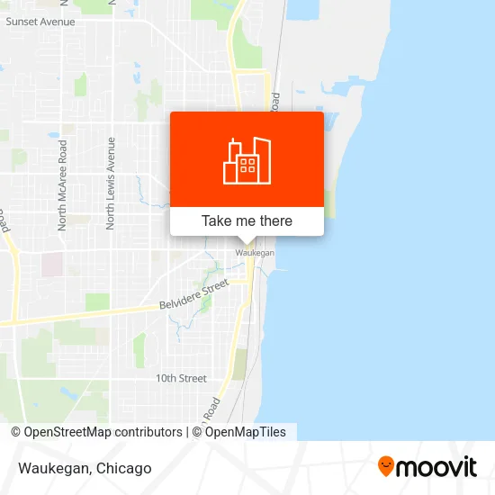 Waukegan map