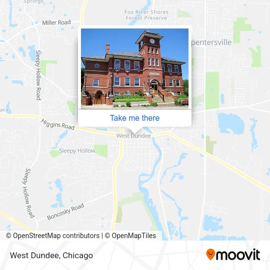 West Dundee map