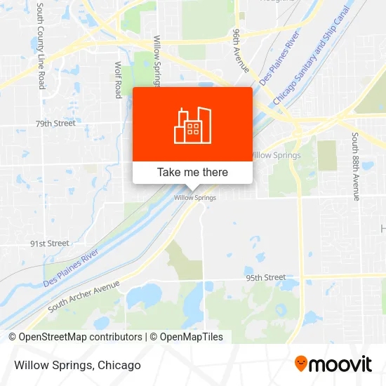 Willow Springs map