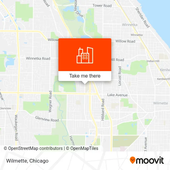 Wilmette map