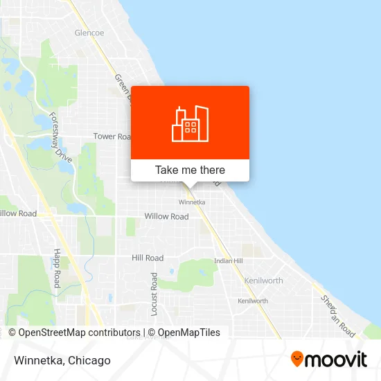Winnetka map