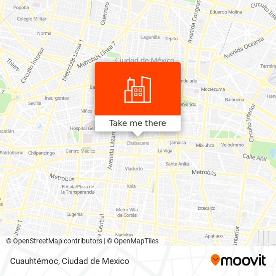 Mapa de Cuauhtémoc