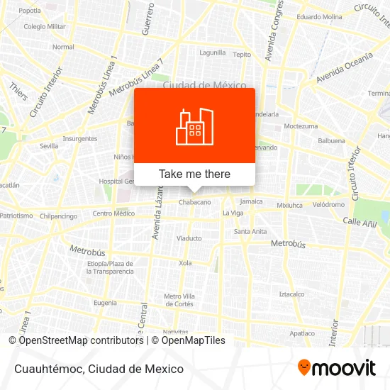 Cuauhtémoc map