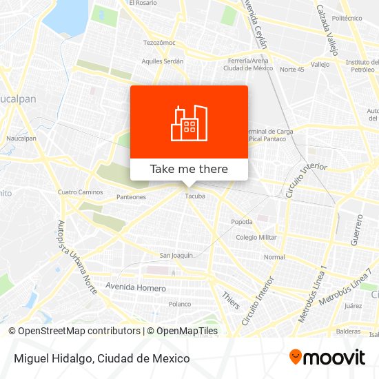 Miguel Hidalgo map