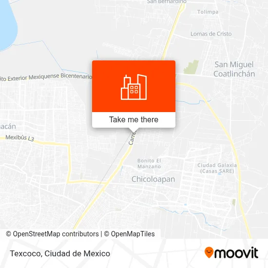 Texcoco map