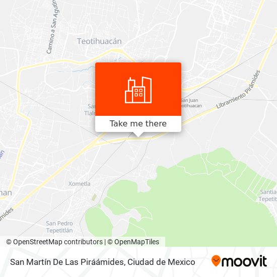 San Martín De Las Piráámides map