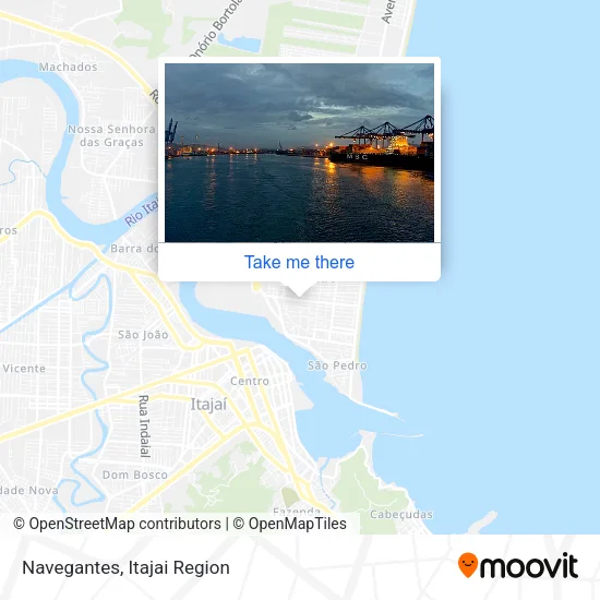 Navegantes map