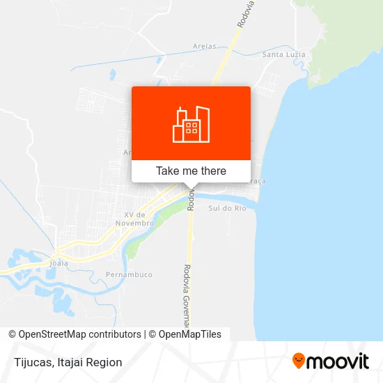 Tijucas map