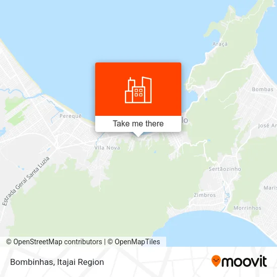 Bombinhas map