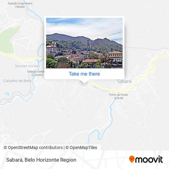 Sabará map