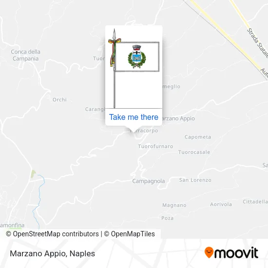 Marzano Appio map