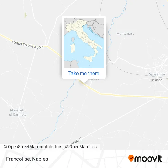 Francolise map