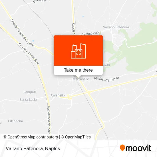 Vairano Patenora map
