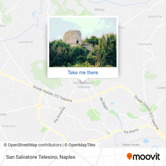 San Salvatore Telesino map