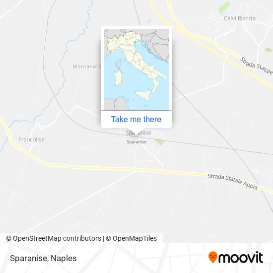 Sparanise map