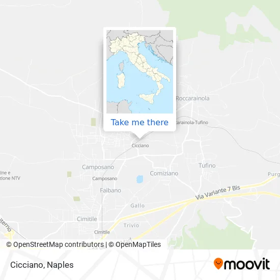 Cicciano map