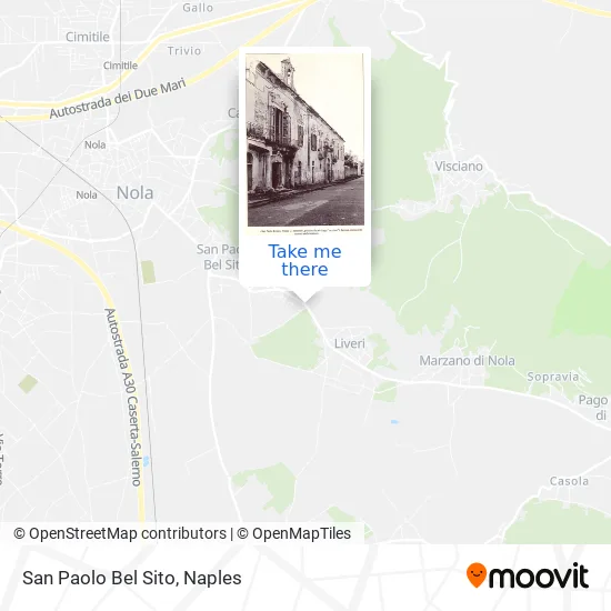 San Paolo Bel Sito map