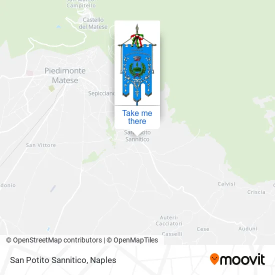 San Potito Sannitico map