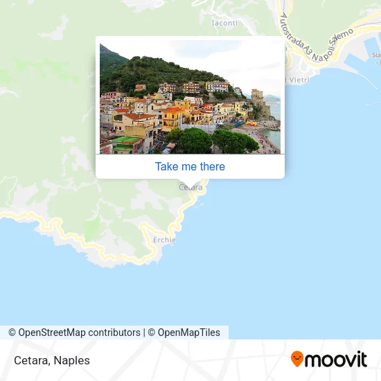 Cetara map