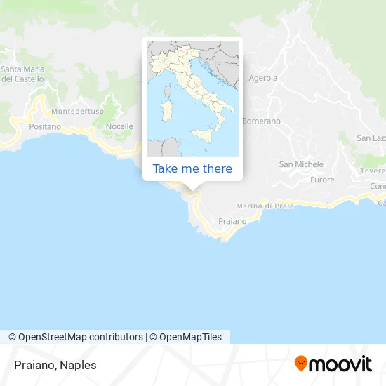 Praiano map