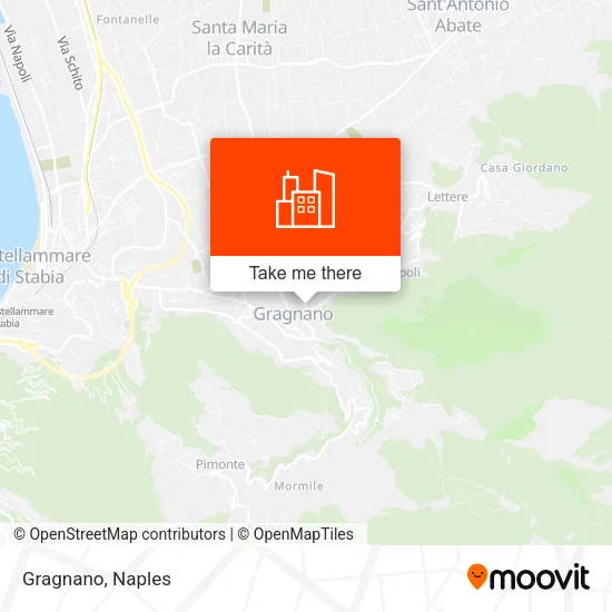 Gragnano map