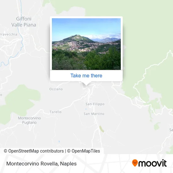 Montecorvino Rovella map