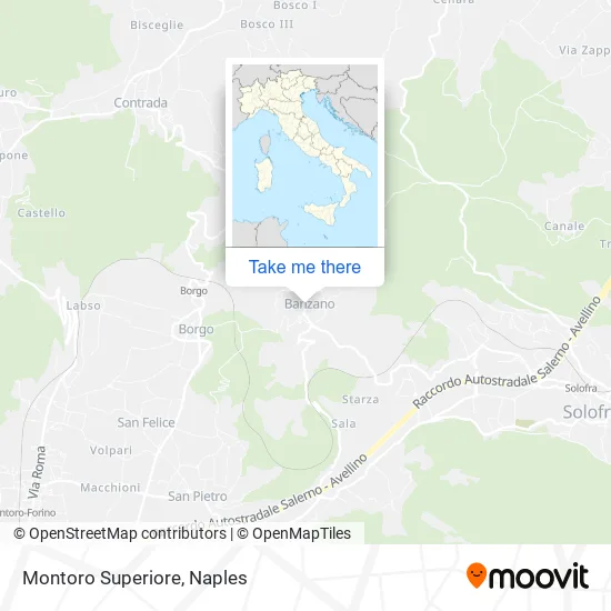 Montoro Superiore map