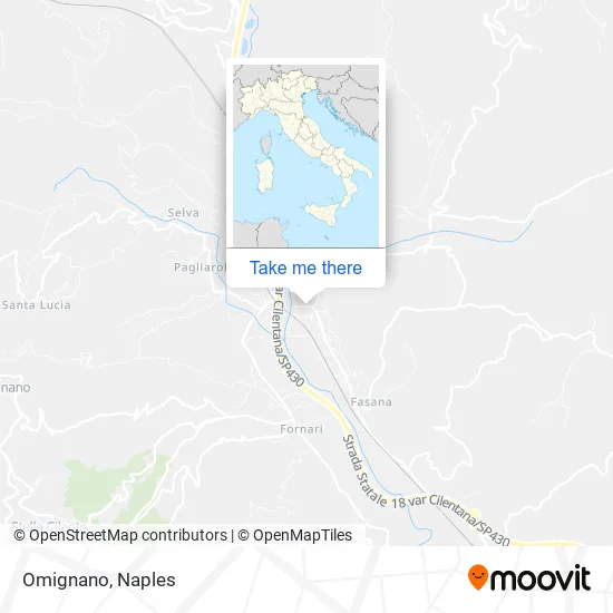 Omignano map