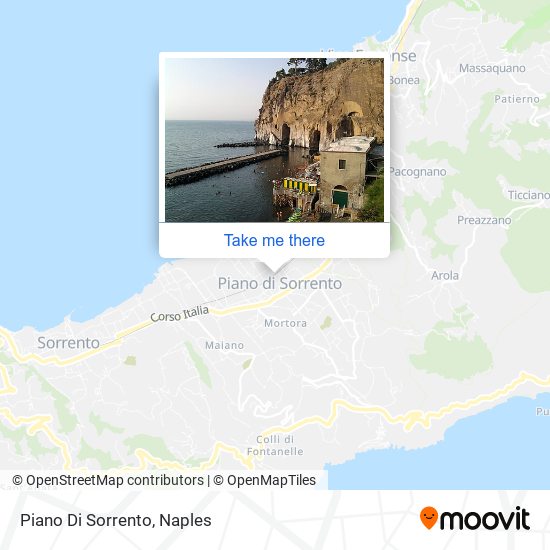 Piano Di Sorrento map