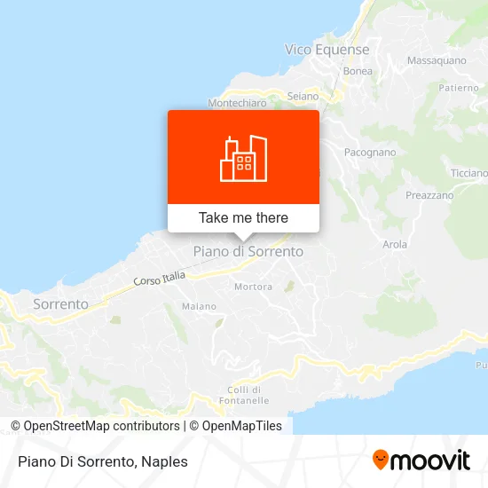 Piano Di Sorrento map
