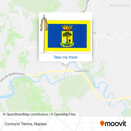 Contursi Terme map