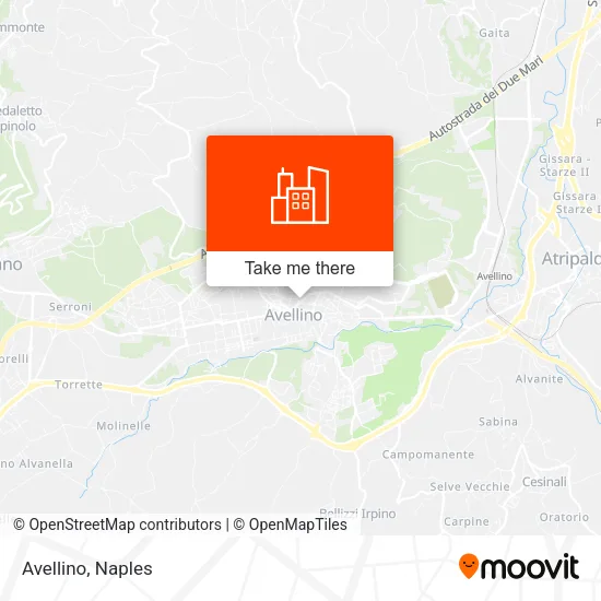 Avellino map