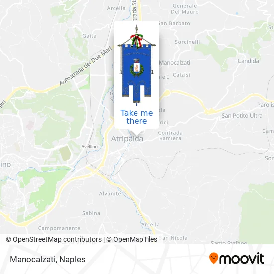Manocalzati map