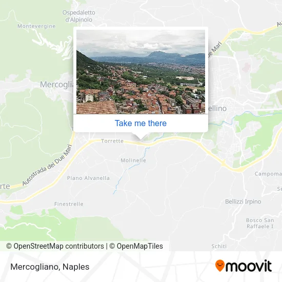 Mercogliano map