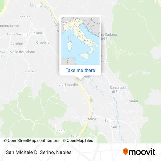 San Michele Di Serino map