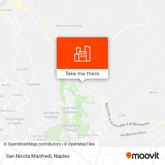 San Nicola Manfredi map
