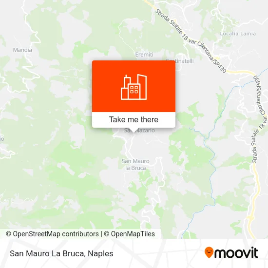 San Mauro La Bruca map