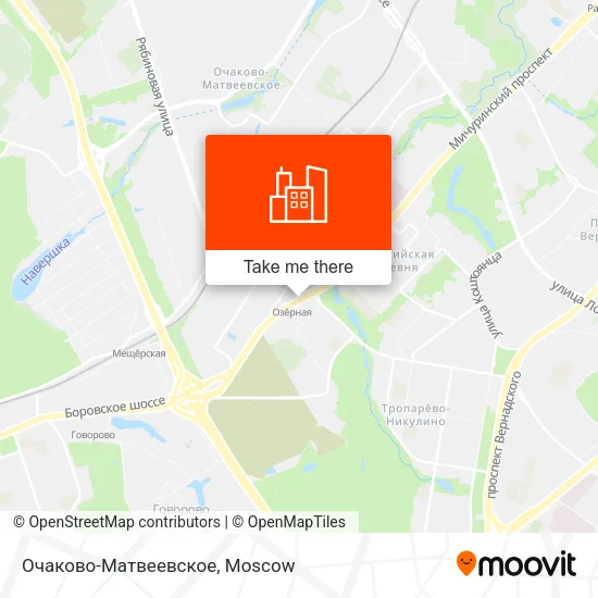 Очаково-Матвеевское map