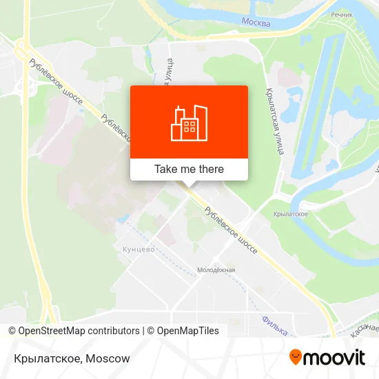 Крылатское map
