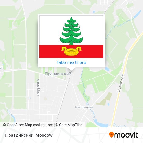 Правдинский map