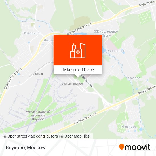Внуково map