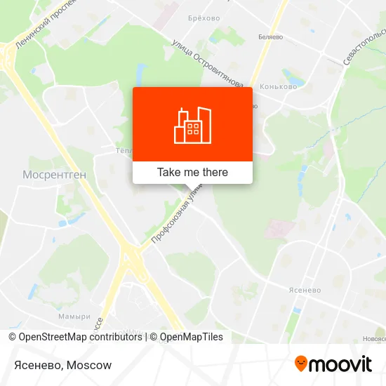 Ясенево map