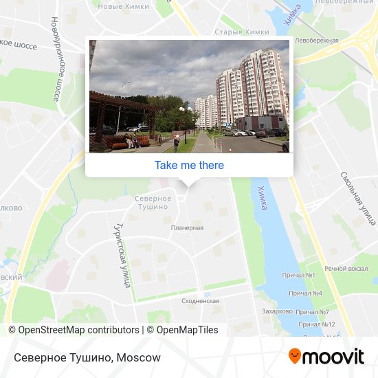 Северное Тушино map