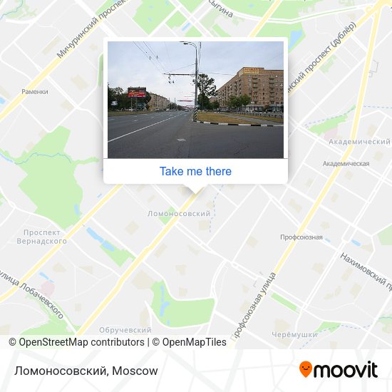 Ломоносовский map