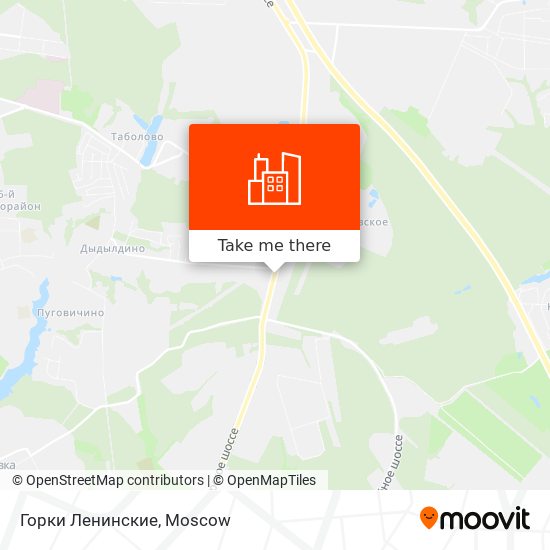 Горки Ленинские map