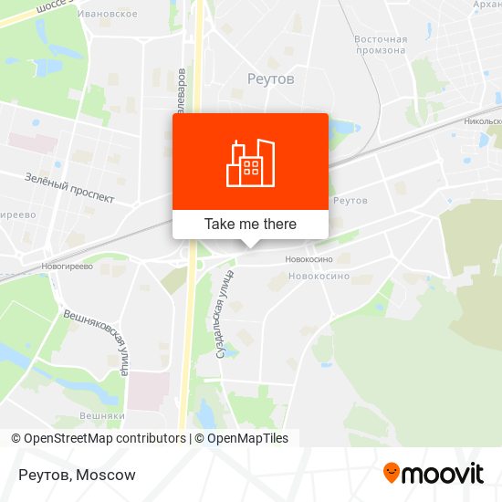 Реутов map