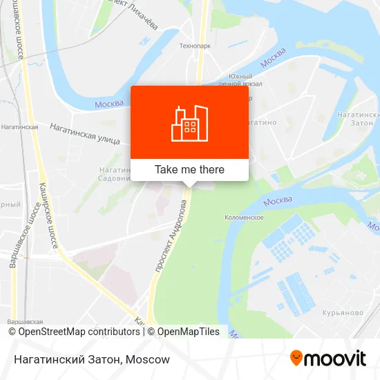 Нагатинский Затон map