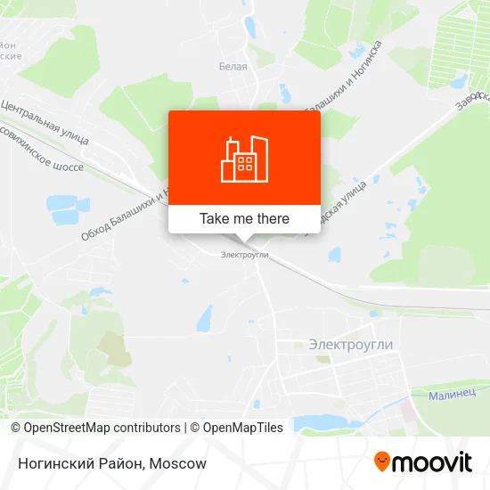 Ногинский Район map