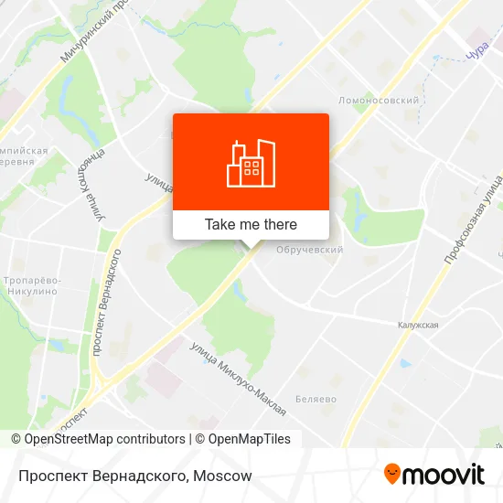 Проспект Вернадского map