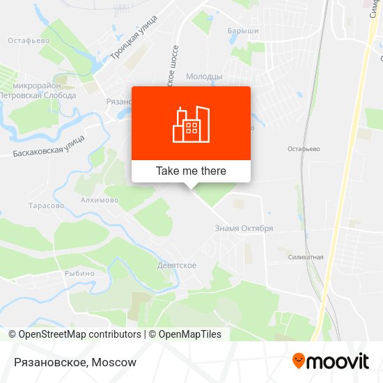 Рязановское map